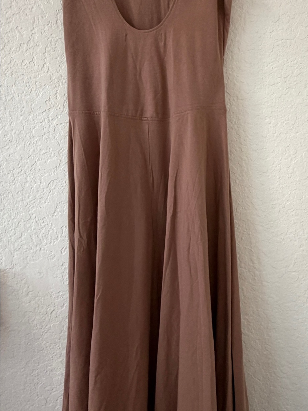 Free People Beach Darcy Midi Dress- M- Taupe/Rose/Brown-MSRP $78 - Picture 3 of 10